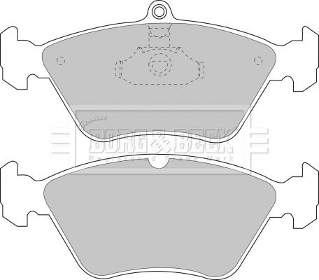 BORG & BECK Piduriklotsi komplekt,ketaspidur BBP1487